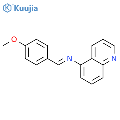 5-QUINOLINAMINE, N-[(4-METHOXYPHENYL)METHYLENE]- structure