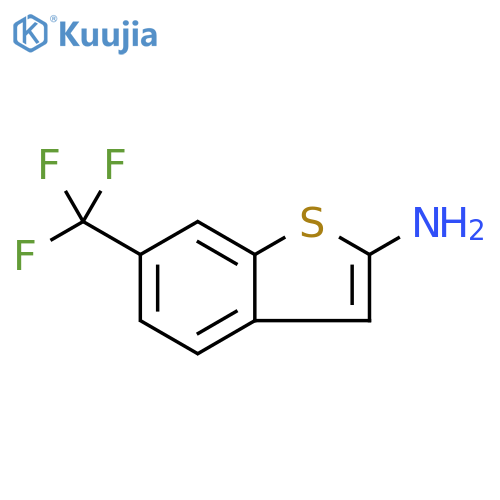 Benzo[b]thiophen-2-amine, 6-(trifluoromethyl)- structure