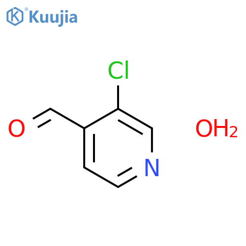 3-chloropyridine-4-carbaldehyde hydrate structure