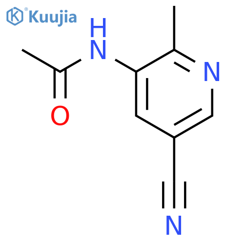 N-(5-Cyano-2-methylpyridin-3-yl)acetamide structure
