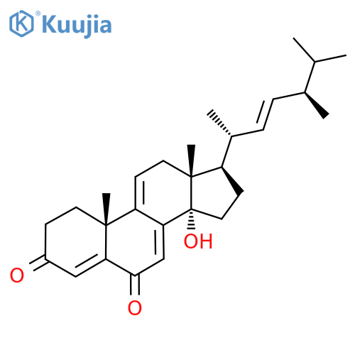 (10R,13R,14S,17R)-17-[(E,2R,5R)-5,6-Dimethylhept-3-en-2-yl]-14-hydroxy-10,13-dimethyl-1,2,12,15,16,17-hexahydrocyclopenta[a]phenanthrene-3,6-dione structure