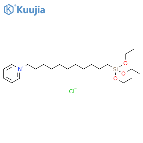 1-(11-(triethoxysilyl)undecyl)pyridin-1-ium chloride structure