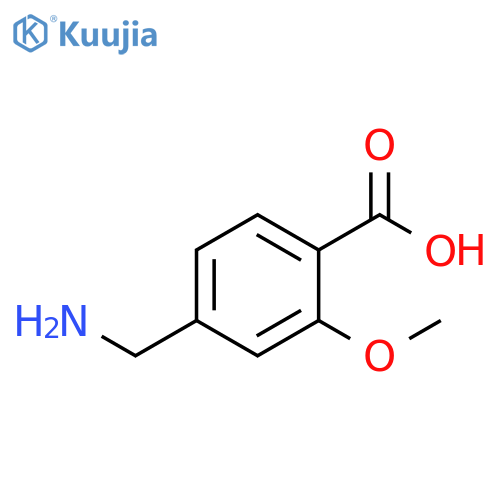 4-(aminomethyl)-2-methoxybenzoic acid structure