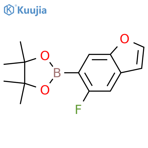 2-(5-fluoro-1-benzofuran-6-yl)-4,4,5,5-tetramethyl-1,3,2-dioxaborolane structure