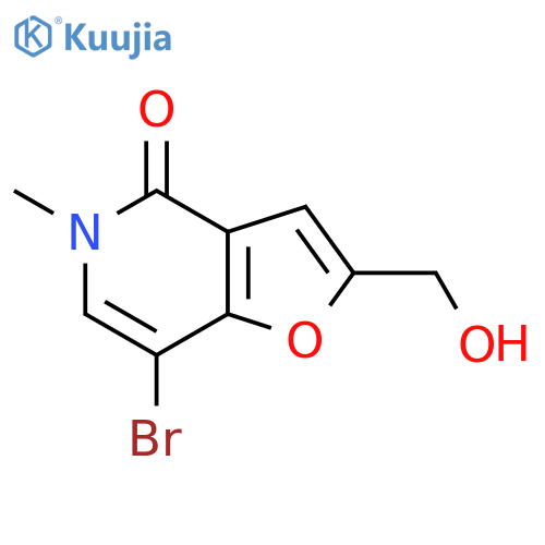 7-Bromo-2-(hydroxymethyl)-5-methylfuro[3,2-c]pyridin-4(5H)-one structure