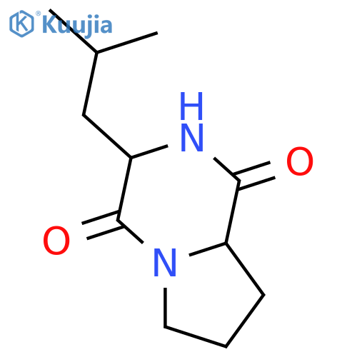 Cyclo(leucylprolyl); (3R,8aR)-form structure