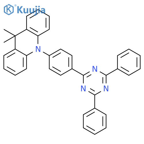 Acridine, 10-[4-(4,6-diphenyl-1,3,5-triazin-2-yl)phenyl]-9,10-dihydro-9,9-dimethyl- structure