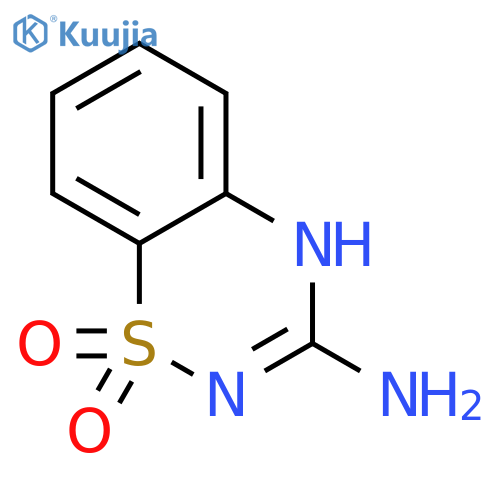 2H-1,2,4-Benzothiadiazin-3-amine,1,1-dioxide structure