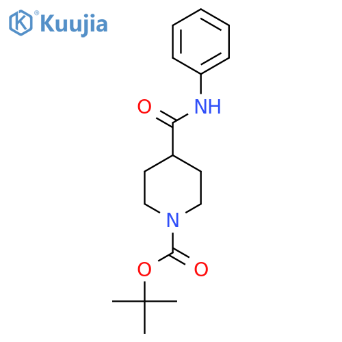 N-Phenyl 1-BOC-piperidine-4-carboxamide structure