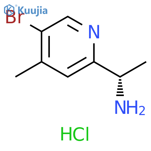 (S)-1-(5-Bromo-4-methylpyridin-2-yl)ethanamine Hydrochloride structure