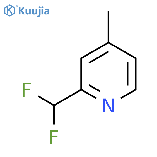 2-(Difluoromethyl)-4-methylpyridine structure