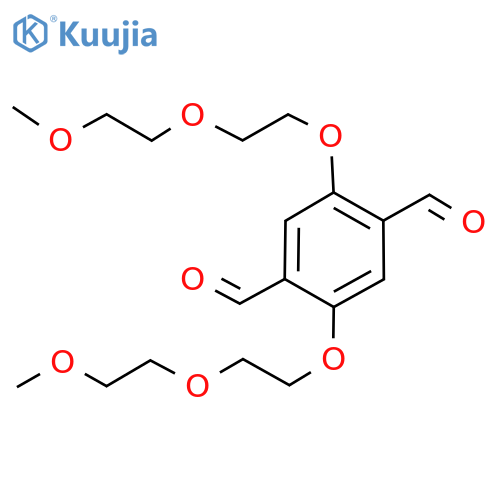 2,5-Bis[2-(2-methoxyethoxy)ethoxy]-1,4-benzenedicarboxaldehyde structure
