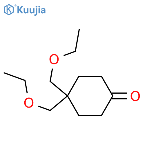 4,4-bis(ethoxymethyl)cyclohexanone structure