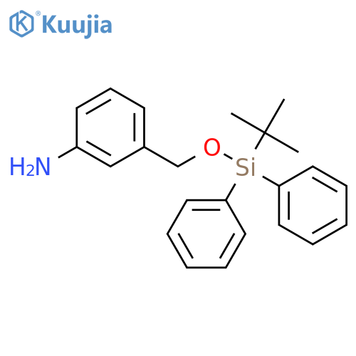 Benzenamine, 3-[[[(1,1-dimethylethyl)diphenylsilyl]oxy]methyl]- structure