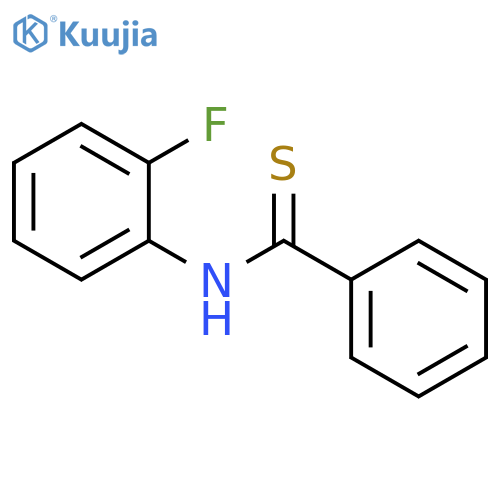 Benzenecarbothioamide,N-(2-fluorophenyl)- structure