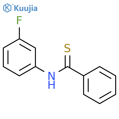 Benzenecarbothioamide, N-(3-fluorophenyl)- structure