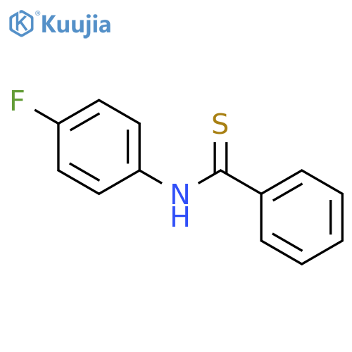 Benzenecarbothioamide,N-(4-fluorophenyl)- structure