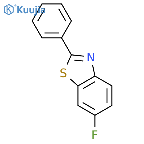 Benzothiazole,6-fluoro-2-phenyl- structure