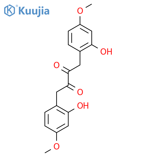 1,4-bis(2-hydroxy-4-methoxyphenyl)butanedione structure
