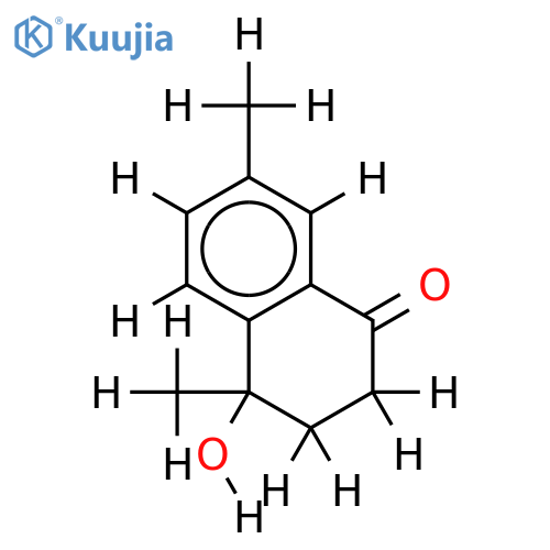 3, 4-Dihydro-4-hydroxy-4, 7-dimethyl-1(2H)-naphathalenone structure