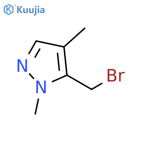 5-(bromomethyl)-1,4-dimethyl-1H-pyrazole structure