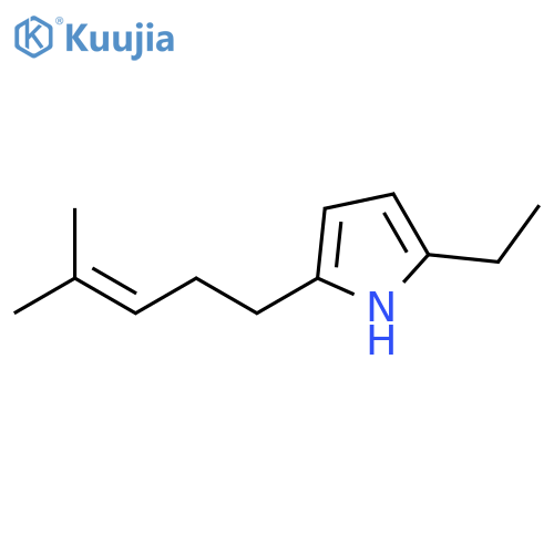 2-(4-Methylpent-3-en-1-yl)-5-ethyl-1H-pyrrole structure