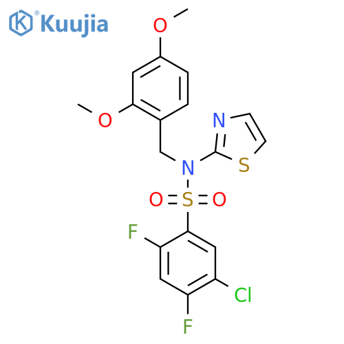 5-Chloro-N-(2,4-dimethoxybenzyl)-2,4-difluoro-N-(thiazol-2-yl)benzenesulfonamide structure