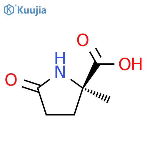 (2R)-2-methyl-5-oxopyrrolidine-2-carboxylic acid structure