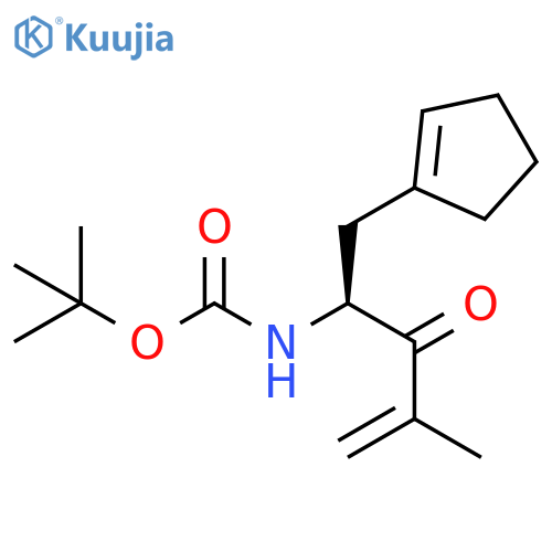 tert-Butyl (S)-(1-(cyclopent-1-en-1-yl)-4-methyl-3-oxopent-4 structure