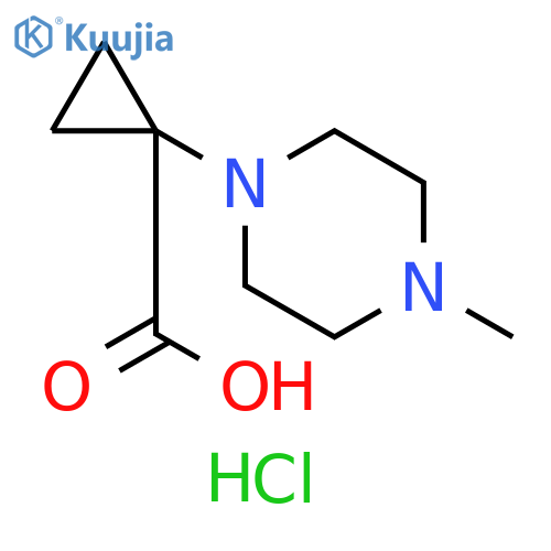 1-(4-methylpiperazin-1-yl)cyclopropanecarboxylic acid hydrochloride structure