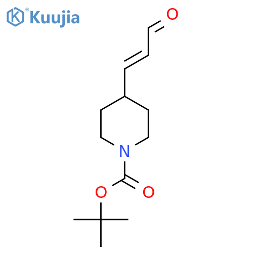 tert-butyl 4-(3-oxoprop-1-en-1-yl)piperidine-1-carboxylate structure