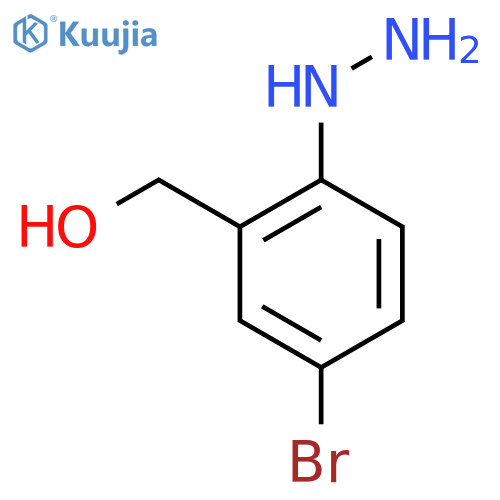 1-(4-Bromo-2-(hydroxymethyl)phenyl)hydrazine structure