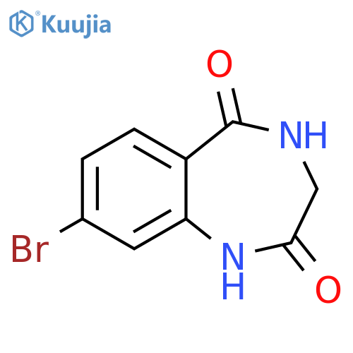 8-bromo-2,3,4,5-tetrahydro-1H-1,4-benzodiazepine-2,5-dione structure
