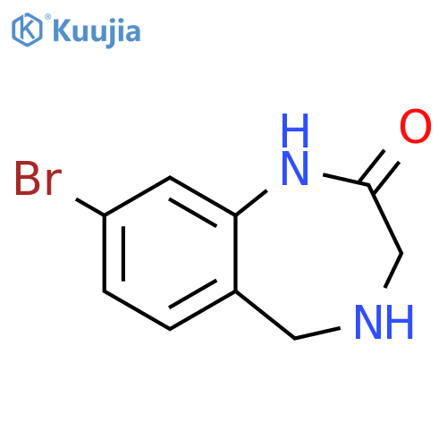 8-bromo-2,3,4,5-tetrahydro-1H-1,4-benzodiazepin-2-one structure