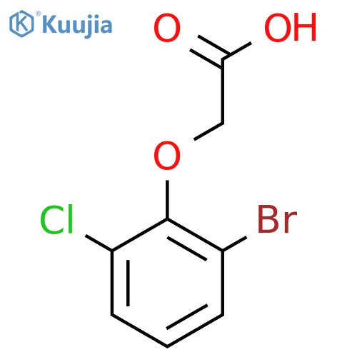 2-(2-bromo-6-chlorophenoxy)acetic acid structure