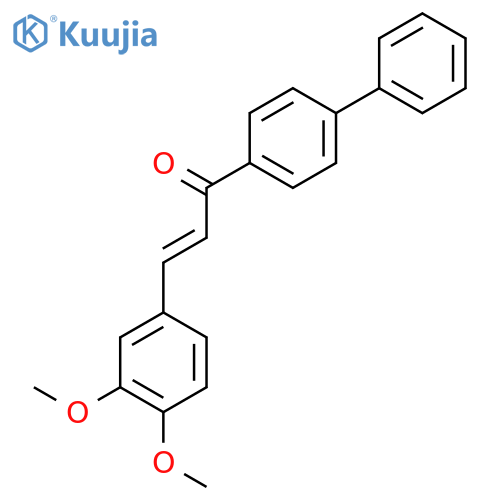 (E)-3-(3,4-Dimethoxyphenyl)-1-(4-phenylphenyl)prop-2-en-1-one structure