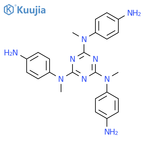 1,3,5-Triazine-2,4,6-triamine, N2,N4,N6-tris(4-aminophenyl)-N2,N4,N6-trimethyl- structure