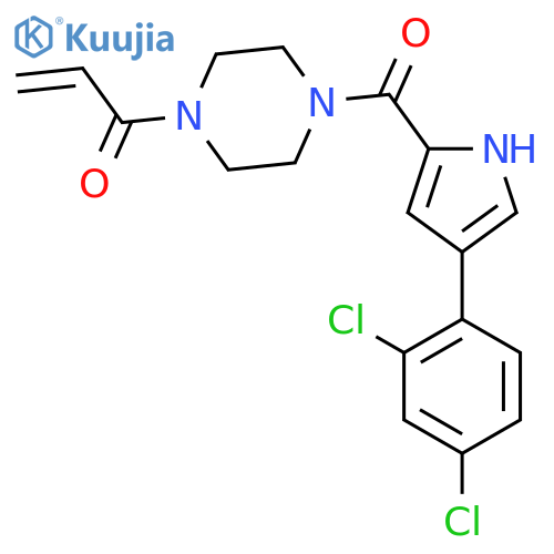 1-{4-4-(2,4-dichlorophenyl)-1H-pyrrole-2-carbonylpiperazin-1-yl}prop-2-en-1-one structure