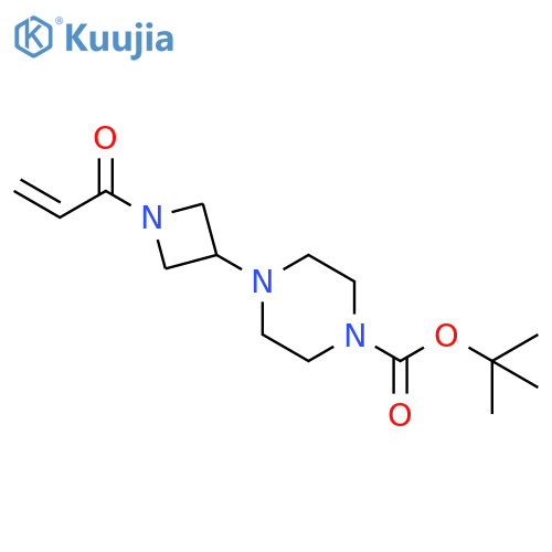 tert-butyl 4-(1-prop-2-enoylazetidin-3-yl)piperazine-1-carboxylate structure