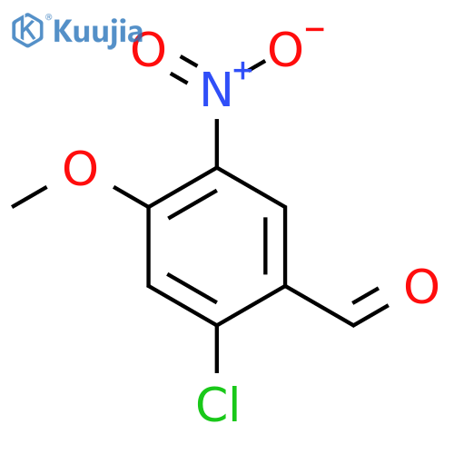 2-Chloro-4-methoxy-5-nitrobenzaldehyde structure