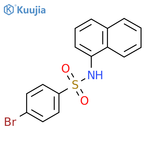 4-Bromo-N-(1-naphthyl)benzenesulfonamide structure