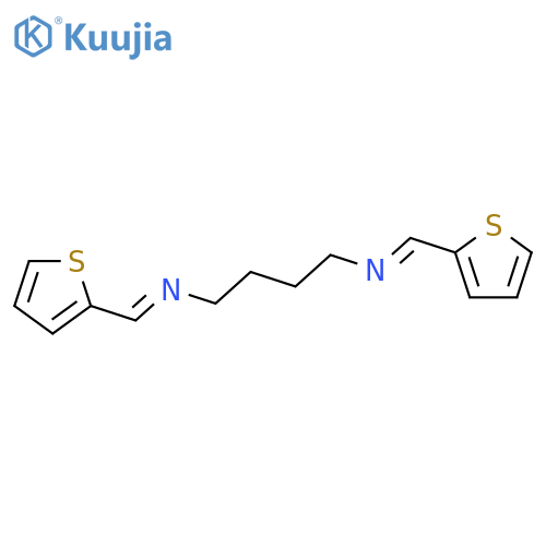 1,4-Butanediamine, N,N'-bis(2-thienylmethylene)- structure