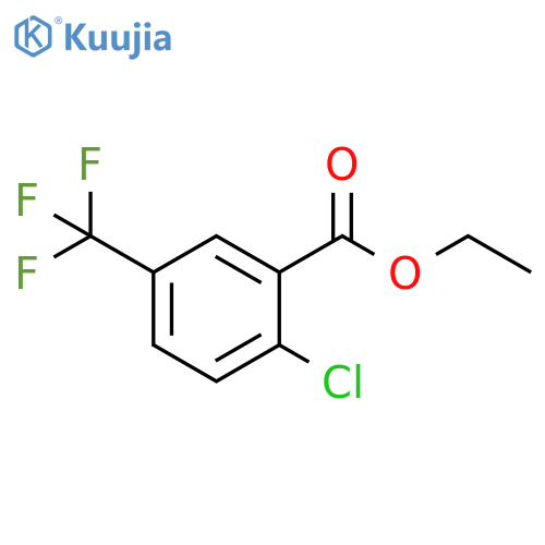 Ethyl 2-chloro-5-(trifluoromethyl)benzoate structure