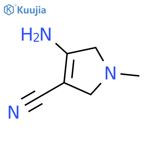 4-Amino-1-methyl-2,5-dihydro-1H-pyrrole-3-carbonitrile structure