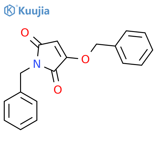 1-benzyl-3-(benzyloxy)-2,5-dihydro-1H-pyrrole-2,5-dione structure