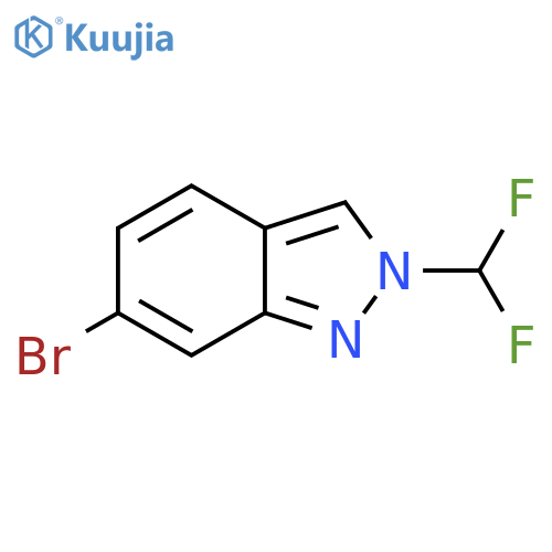 6-bromo-2-(difluoromethyl)-2H-indazole structure