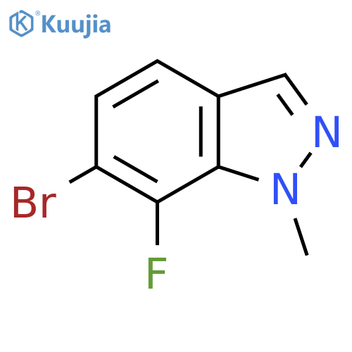 6-Bromo-7-fluoro-1-methyl-indazole structure