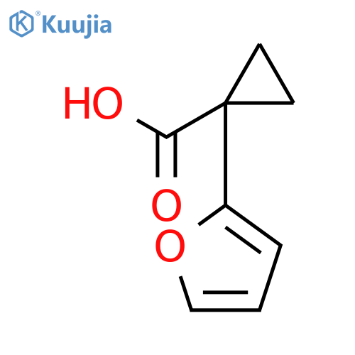 1-(furan-2-yl)cyclopropane-1-carboxylic acid structure