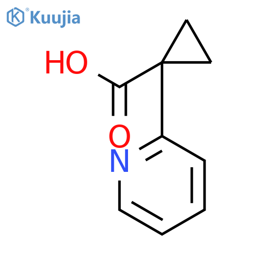 1-(Pyridin-2-yl)cyclopropanecarboxylic acid structure