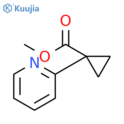 Methyl 1-(pyridin-2-yl)cyclopropanecarboxylate structure
